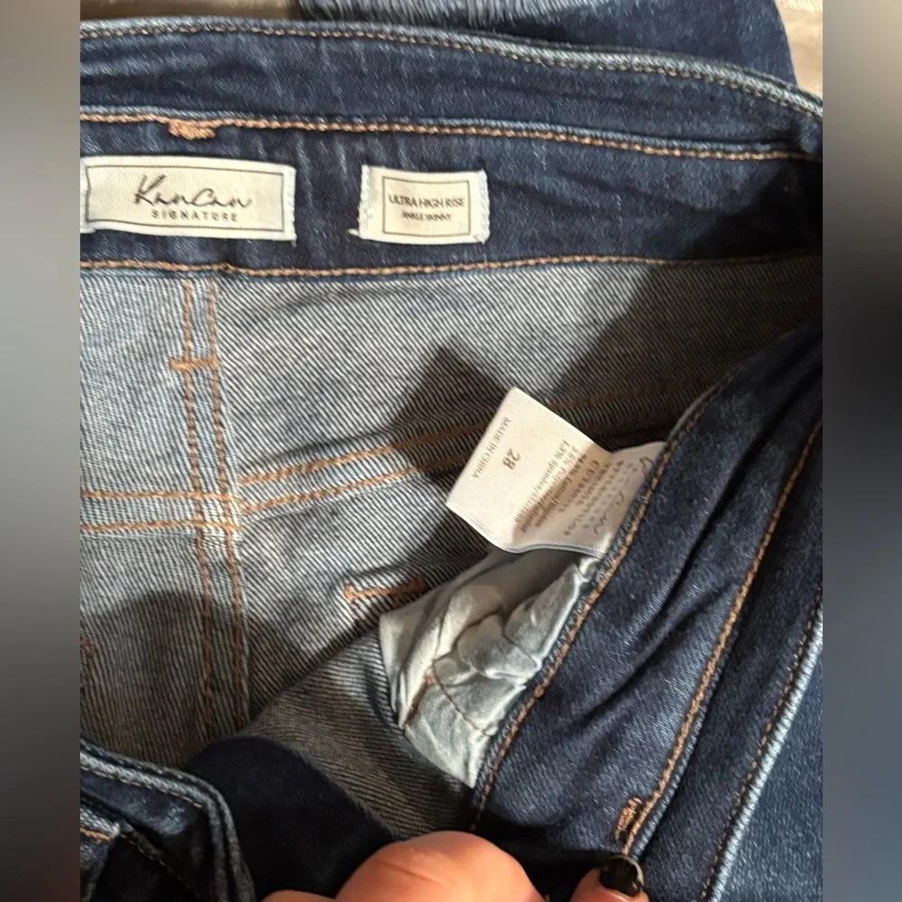 Women's Blue Denim Shorts - KanCan Brand - Picture 3 of 3